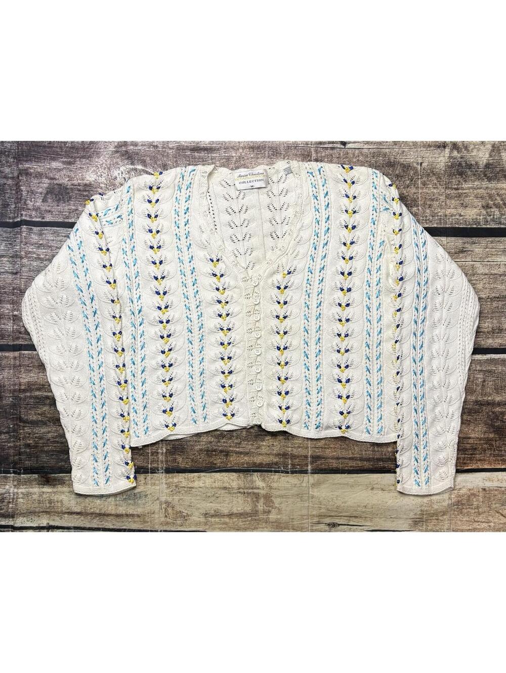VTG Marisa Christina Cardigan Sweater Women Medium Oversized